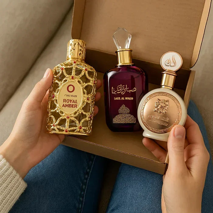 Kit COMPRE 1 LEVE 3 - Sabah Al Ward, Fakhar e Royal Amber - Promoção De Dia das Mães