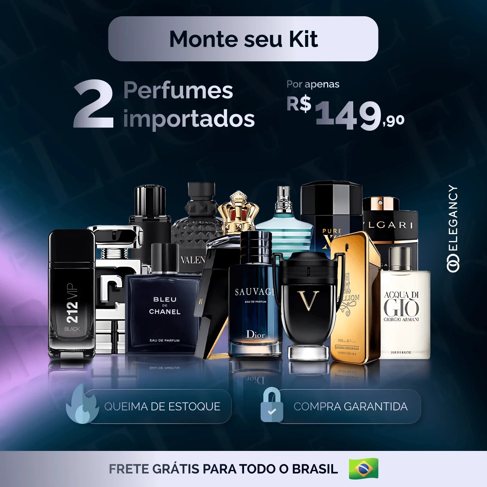 Monte Seu Kit - 2 Perfumes Masculinos [100mL] - Useizibr