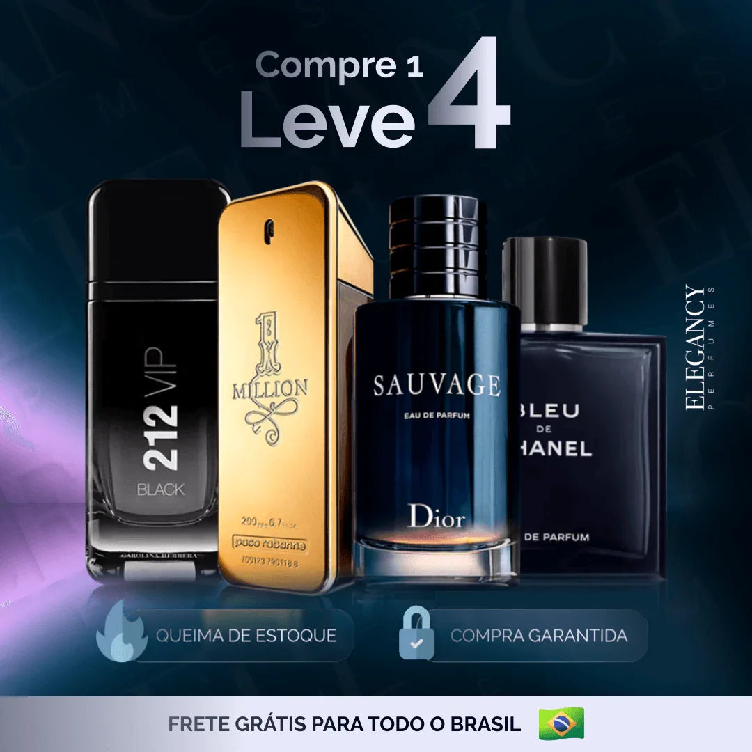 Perfumes Masculinos Importados (100ml) - 1 million, 212 vip, sauvage, bleu [ÚLTIMO DIA] - Useizibr