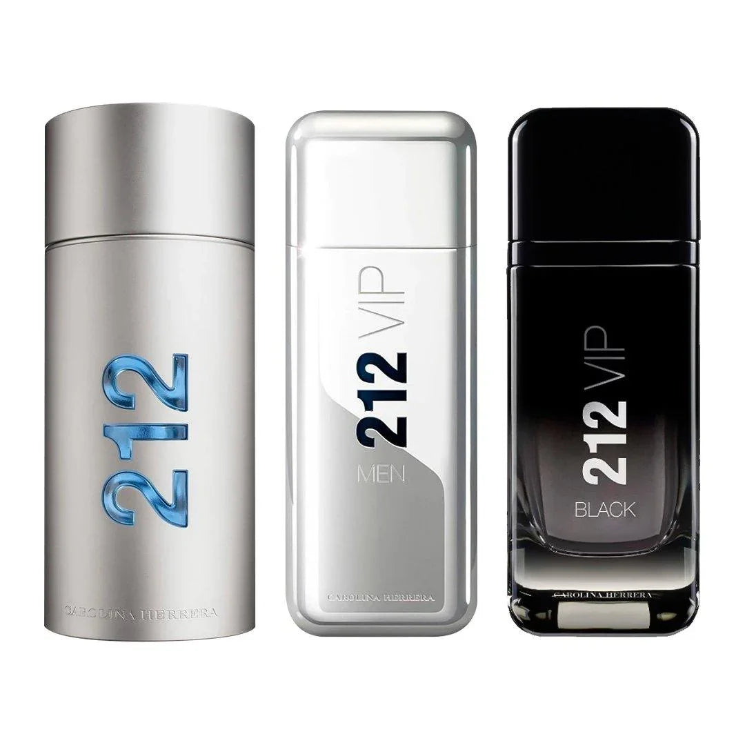 Combo de 3 Perfumes Masculinos 212 VIP, 212 VIP MEN e 212 Black - Useizibr