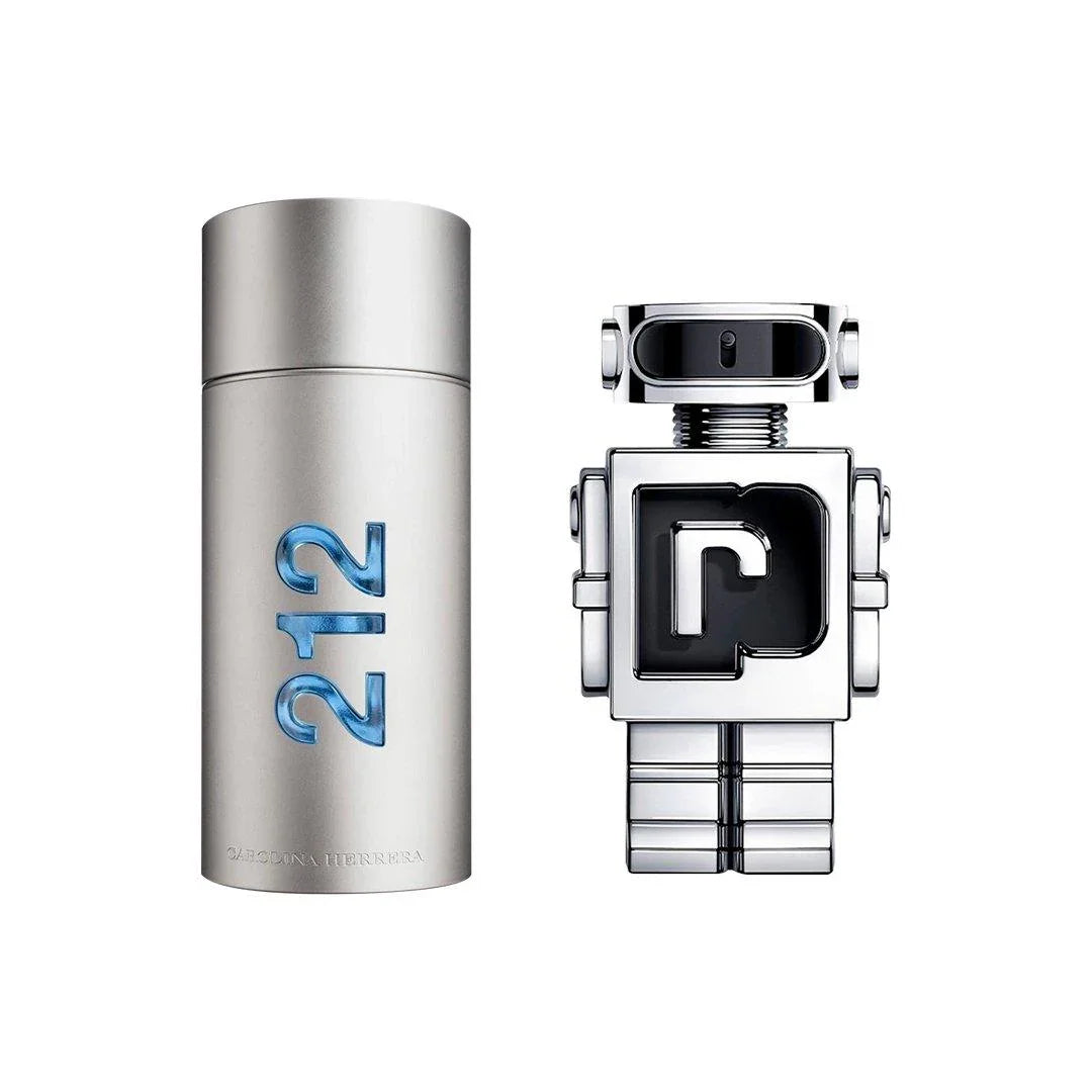 Combo de Perfumes Masculinos 212 MEN e Phantom - Useizibr